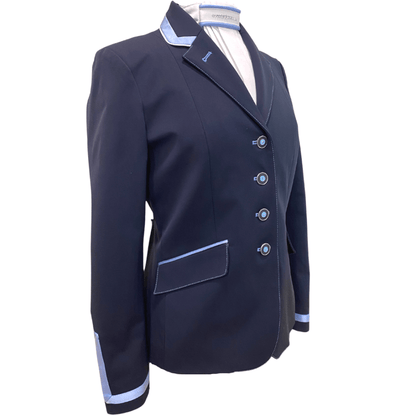 Flying Changes Charlotte Show Coat - Navy w/ Sky