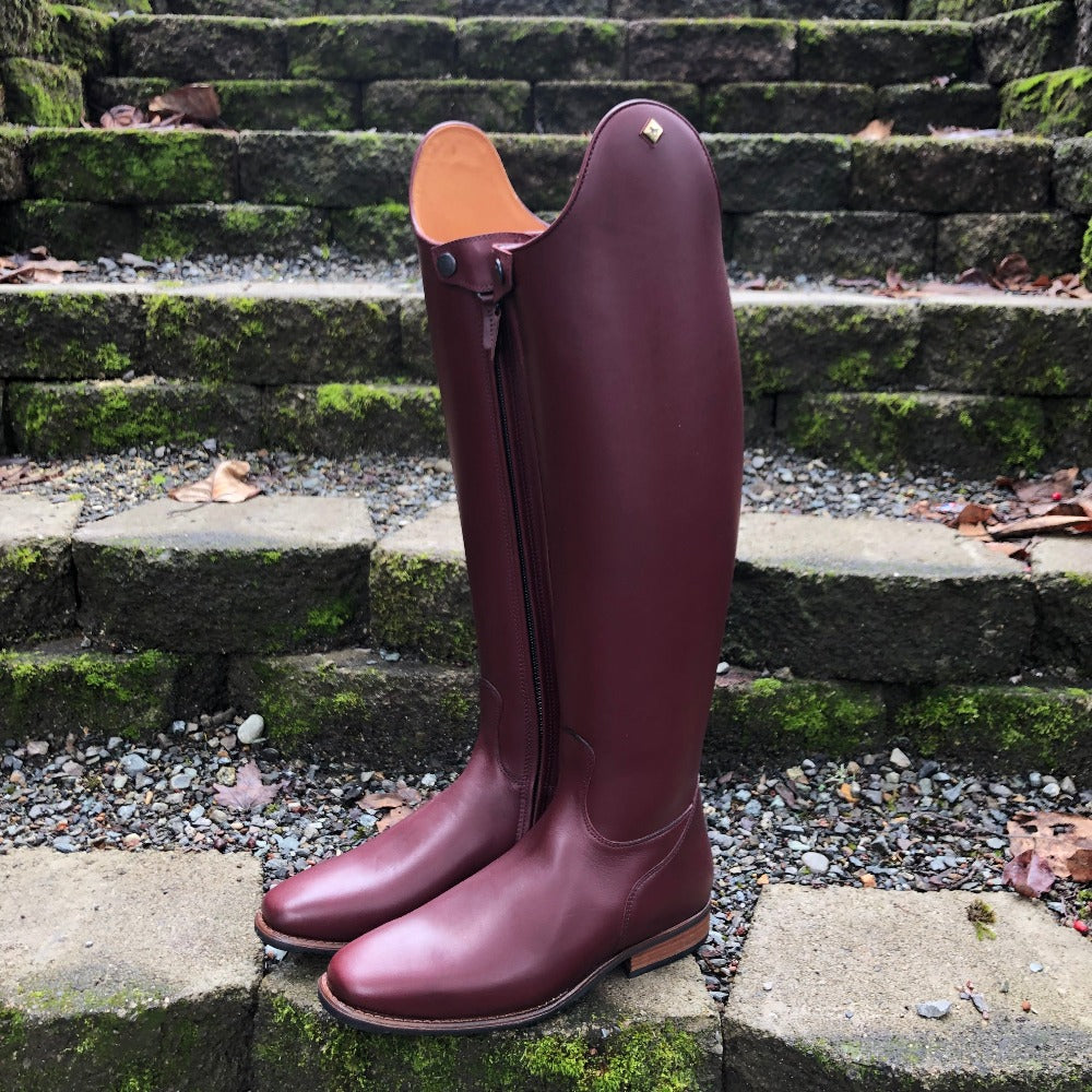 Custom DeNiro Raffaello Dressage Boot - Burgundy WRAT Calfskin