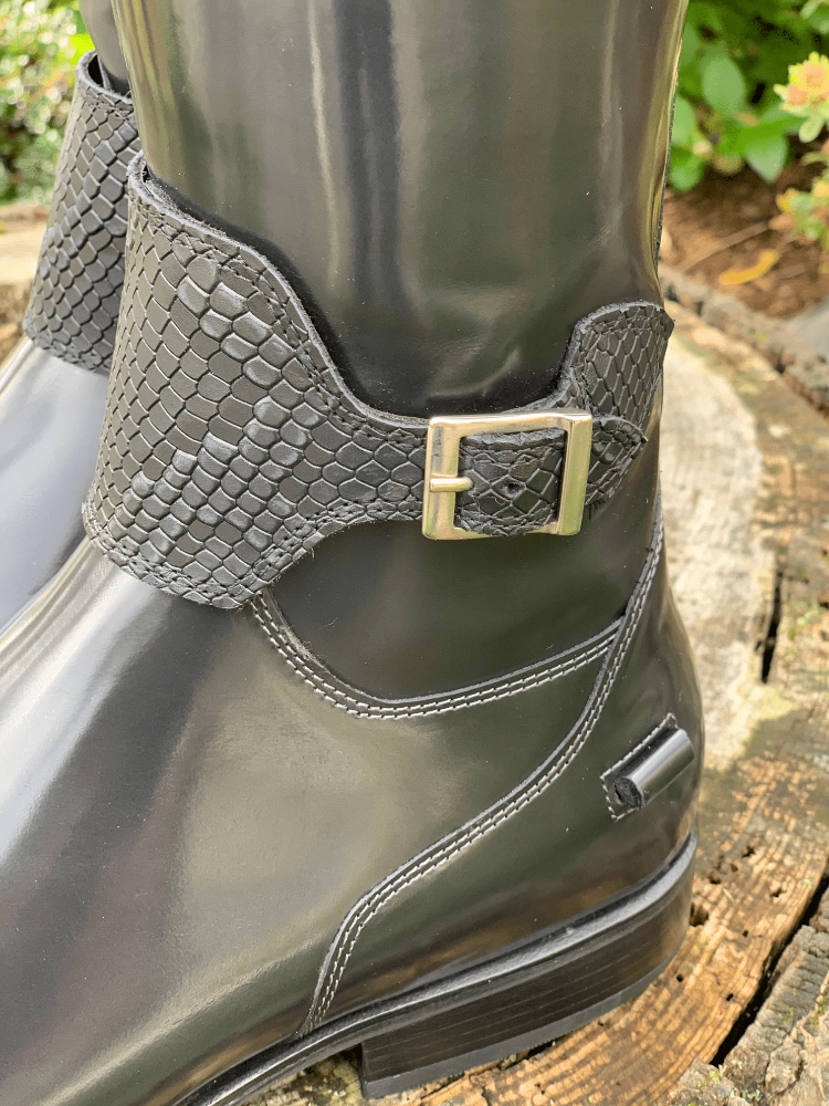 Custom DeNiro Bellini Dressage Boot - Regal Python Big Straps