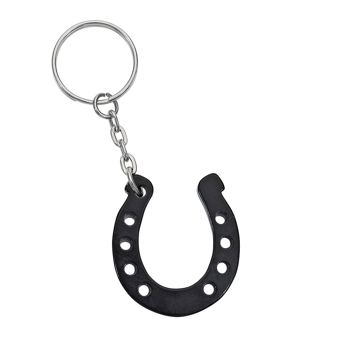 Horseshoe Key Chain - Black