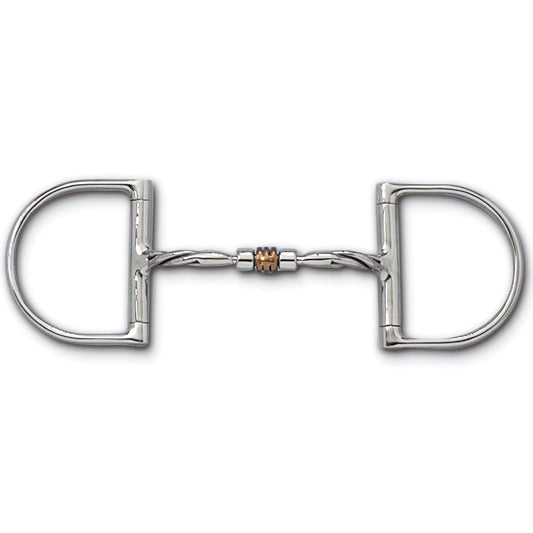 Myler Dee Twisted Comfort Snaffle with Copper Roller MB 03T