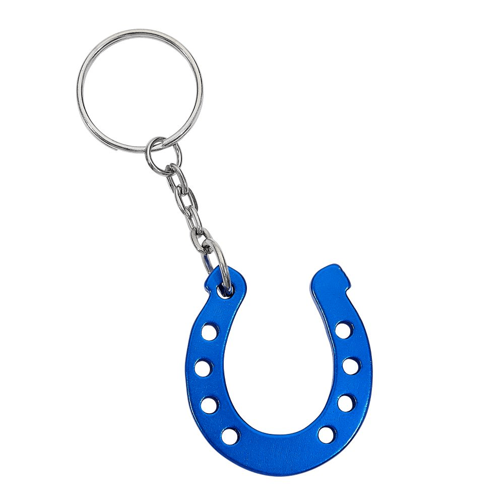 Horseshoe Key Chain - Blue