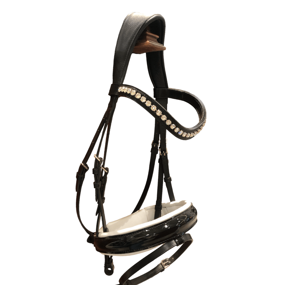 *Otto Schumacher Tokyo Bridle Black Patent and White