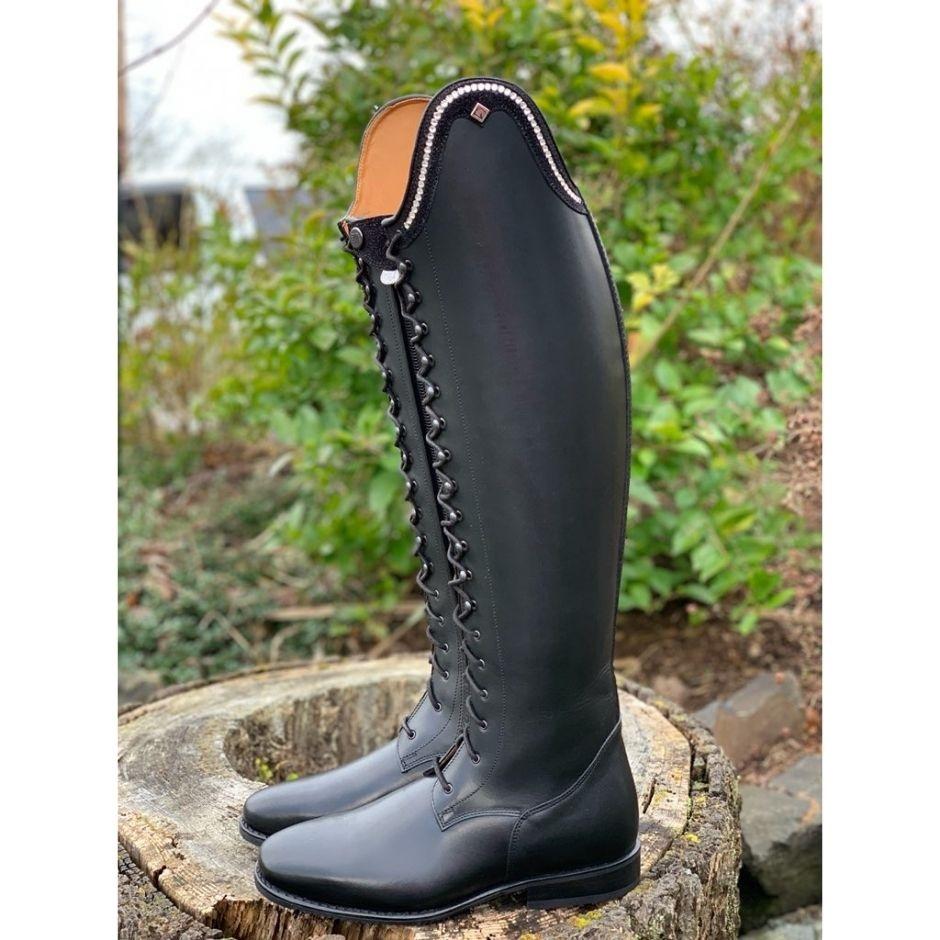 Botticelli Dressage boot with star dust and crystal rondine top 