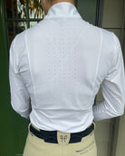 Horse Pilot Monica Long Sleeve Show Shirt back view