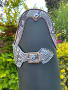 Rondine top with roccia leather 