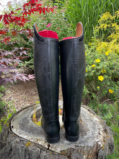 Custom DeNiro Bellini Dressage Boot - Black Regal Print