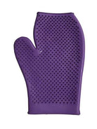 Eco Pure Rubber Grooming Mitt - Purple