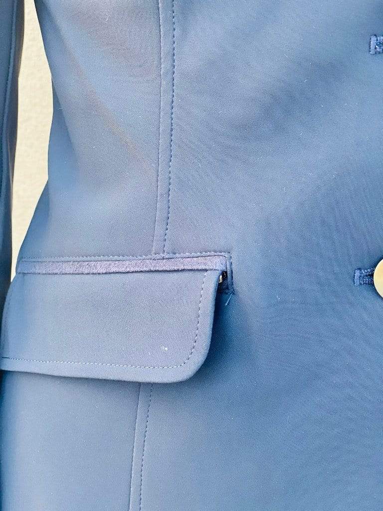 suede detail on pocket trim