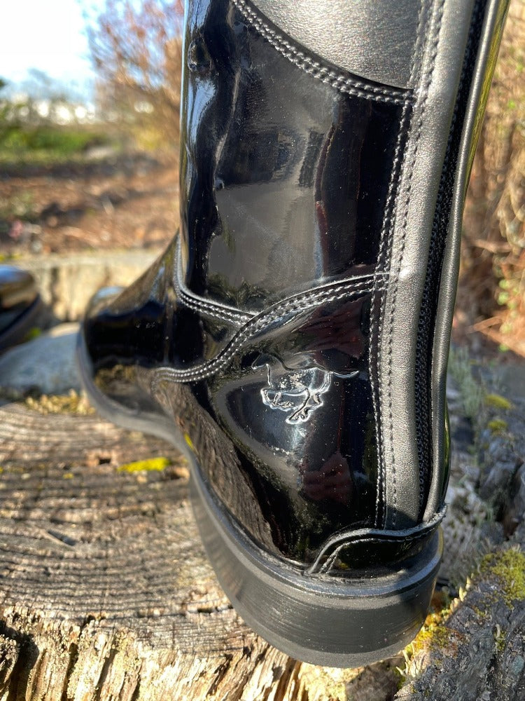 Custom DeNiro Volta Dressage Boot - Black Patent