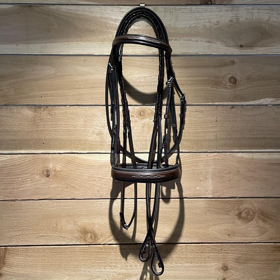 red barn tryon fancy stitch hunter bridle