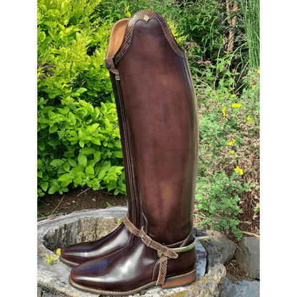 Custom DeNiro Raffaello Dressage Boot - Brown Brushed Pitone