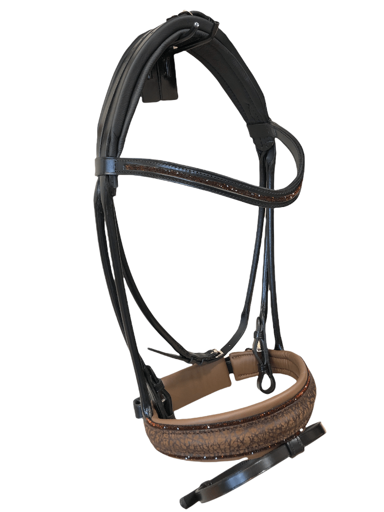 Otto Schumacher Munchen Feel Good Rolled Double Bridle Nubuk Brown