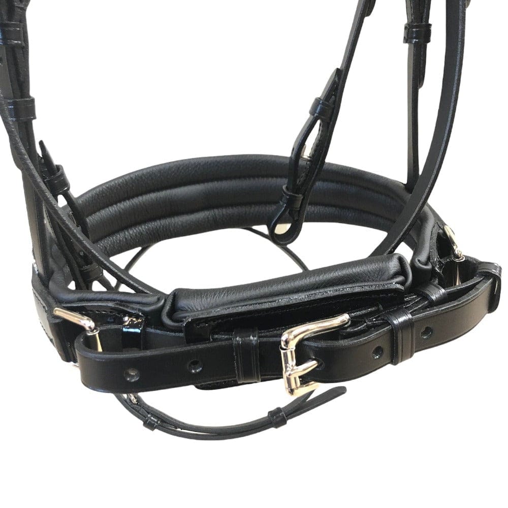 Otto Schumacher Tokyo Snaffle Bridle with Crystal Fineline and Black Patent