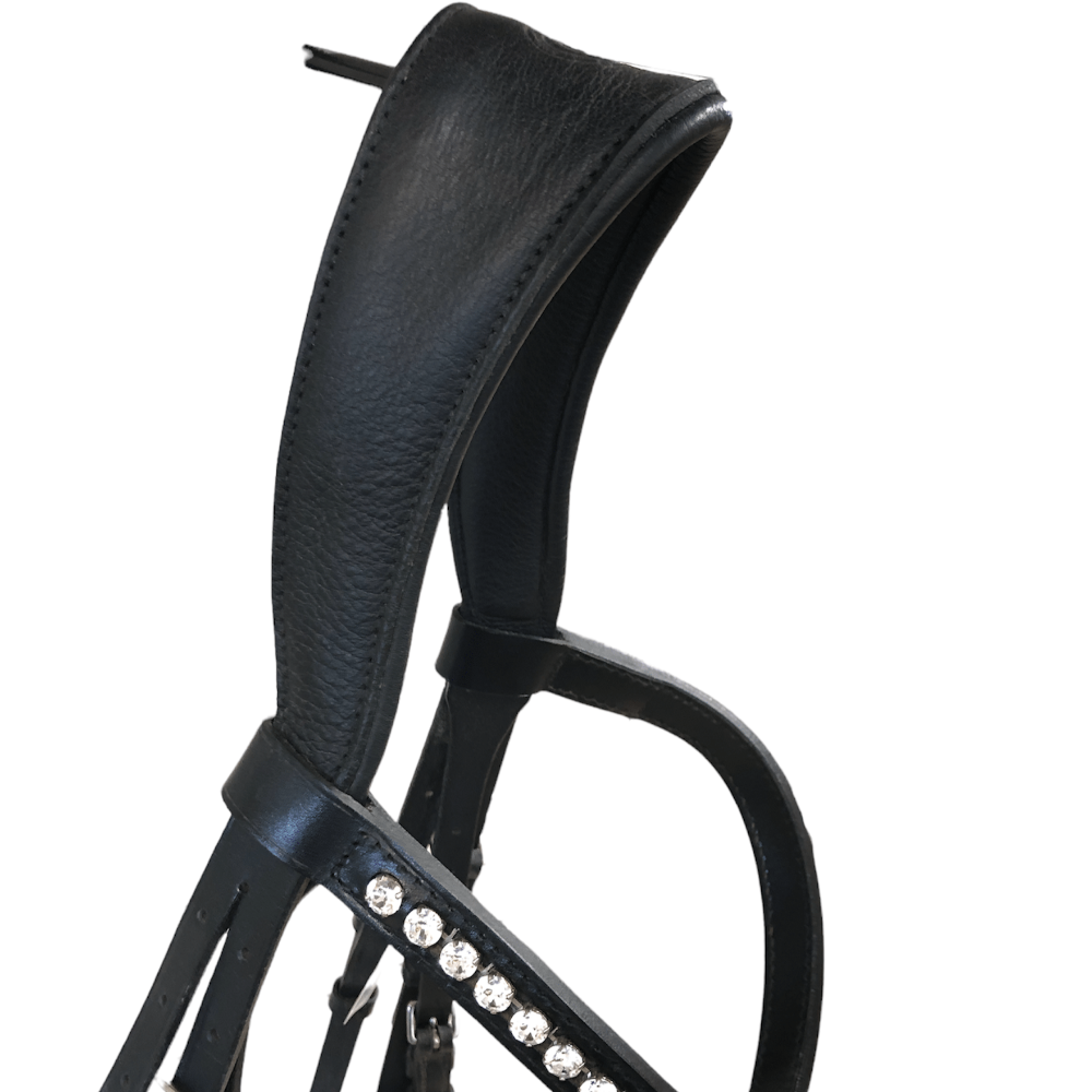 Otto Schumacher Tokyo Snaffle with Patent Black and White Padding