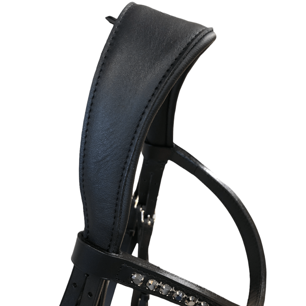 *Otto Schumacher Tokyo Double Bridle with Black Patent - Horse