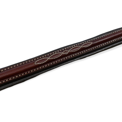 edgewood fancy stitched padded browband