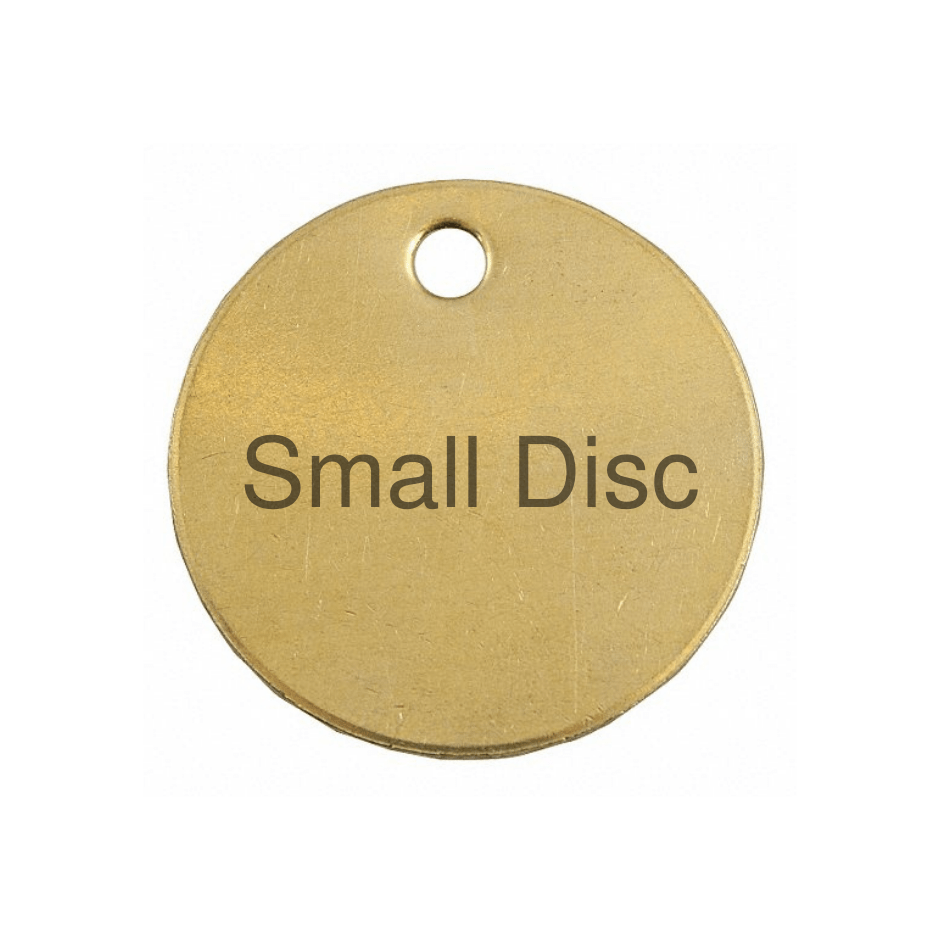 Small Brass Disc – Olson's Tack Shop