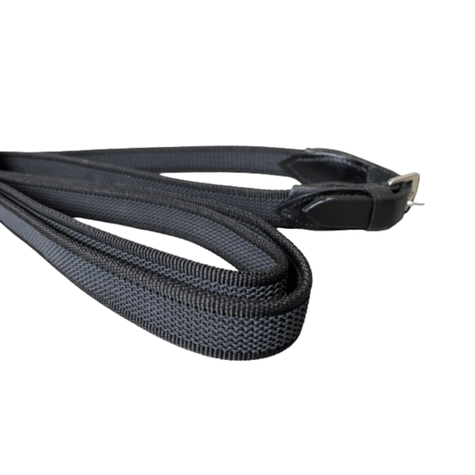 bridle2fit black flat nonslip reins