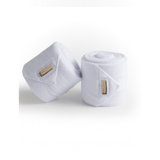 equestrian stockholm polo bandages - white gold