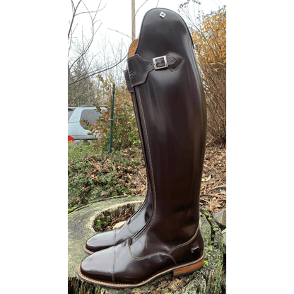 Custom DeNiro S5601 Dressage Boot - Brushed Brown with Big Strap