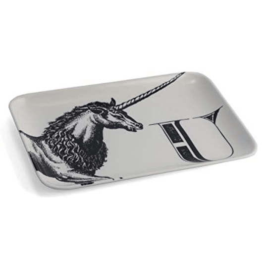 U Unicorn Alphabet Tray