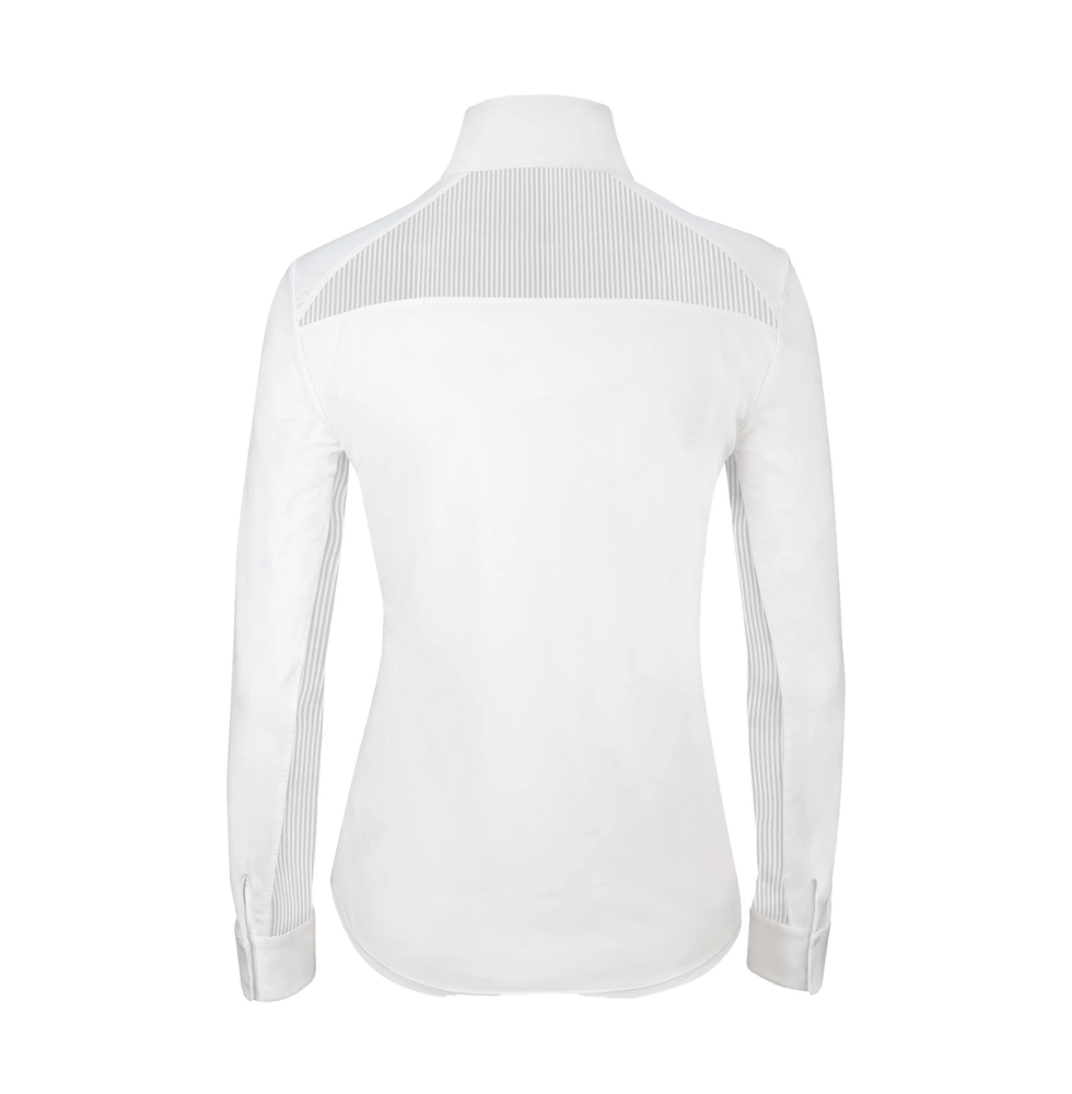 RJ Classics Carly Show Shirt - White Stripes - Rear View