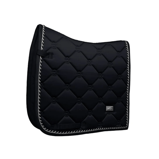 equestrian stockholm dressage saddle pad - black edition