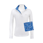 RJ Classics Maddie Show Shirt - -Blue Floral - Front View