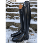 Custom DeNiro Bellini Dressage Boot - Brushed Black with Black Croc Lisa Top & Fineline