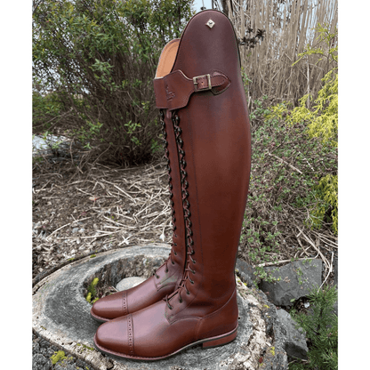 Custom DeNiro Tintoretto Full Lace Dressage Boots - Oxford Vintage Calfskin
