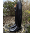 Custom DeNiro Raffaello Dressage Boot - Brushed Burgundy with Rondine Top & Crystals