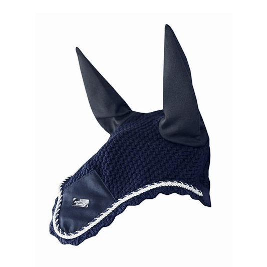 equestrian stockholm ear bonnet - midnight blue