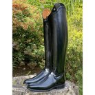 *Custom DeNiro Raffaello Dressage Boot - Brushed Black with Black Camoscio Uptop & Fineline - 39 MA/L