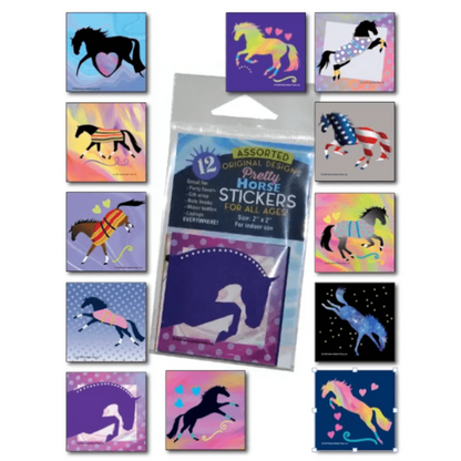 Mini Horse Stickers - 12 Pack