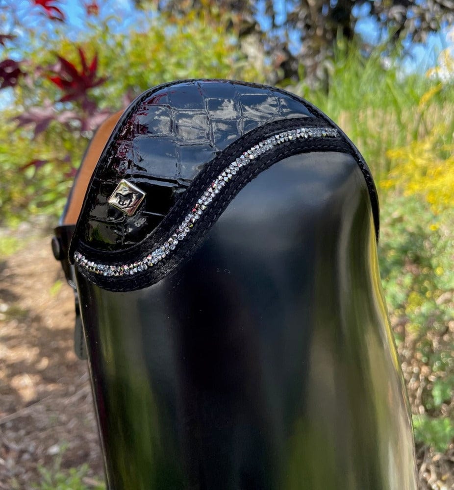 Custom DeNiro Raffello Dressage Boot - Brushed Black with Uptop Lucidi & Fineline