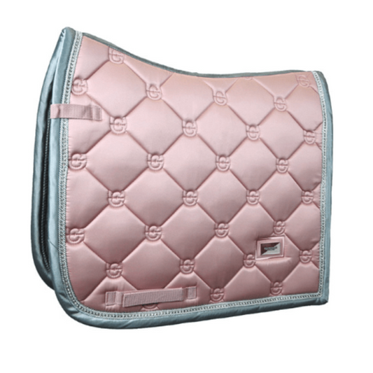 equestrian stockholm dressage pad - pink crystal