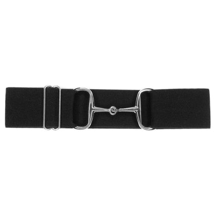 ellany 2" snaffle elastic belt black and silver