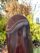 Custom DeNiro Bellini Dressage Boots - Brushed Brown with Camoscio Uptop & Luxory Metallic Piping