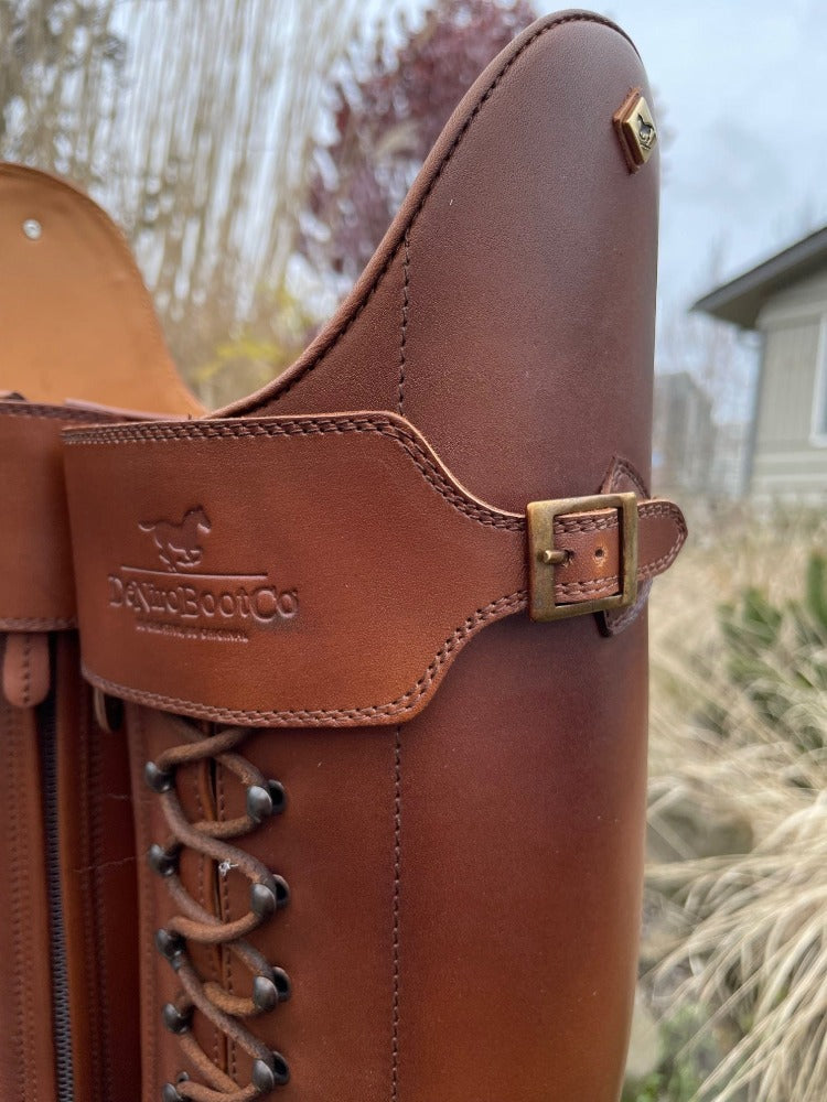 Custom DeNiro Tintoretto Full Lace Dressage Boots - Oxford Vintage Calfskin