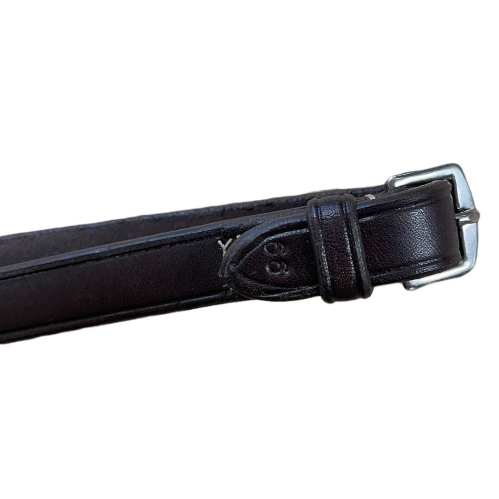 Laced Fancy Stitched Leather Reins - Thumbnail 2