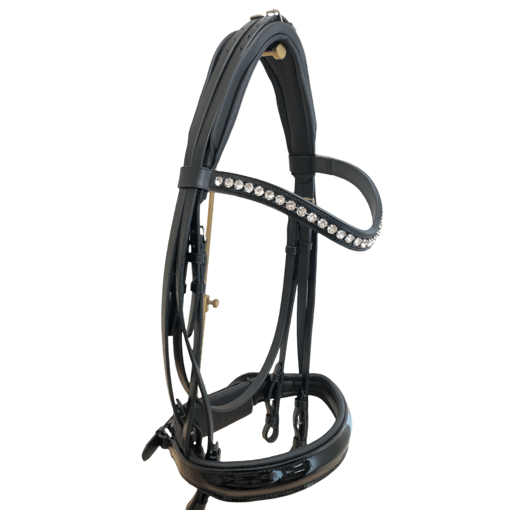 Otto Schumacher Warendorf Feel Good Double Bridle with Black Patent