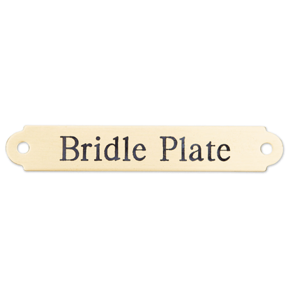 Bridle Plate - Brass