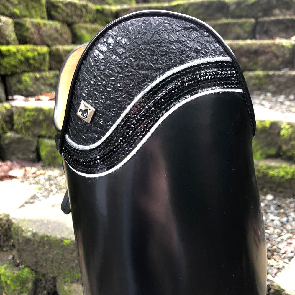 Custom DeNiro Bellini Dressage Boot - Uptop Black Buongiorno & Jet Black Fineline